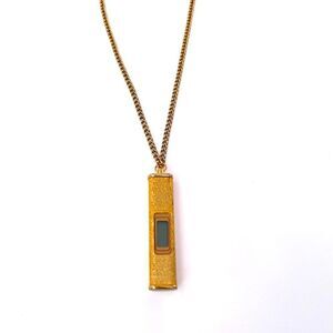 Vintage Gold Digital Watch Necklace Pendant
